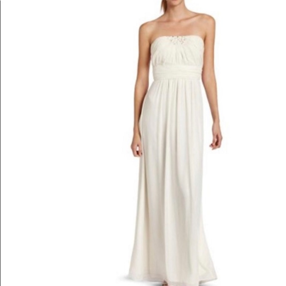 Max and Cleo Bridal white long dress Size 2